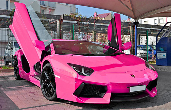 Lamborghini rosa
